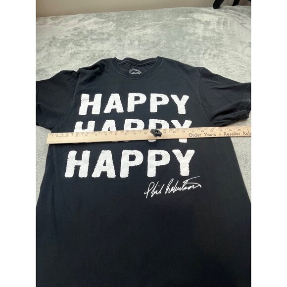 Duck Commander Mens Medium Black "Happy Happy Happy" Phil Robertson Shirt - Picture 4 of 7